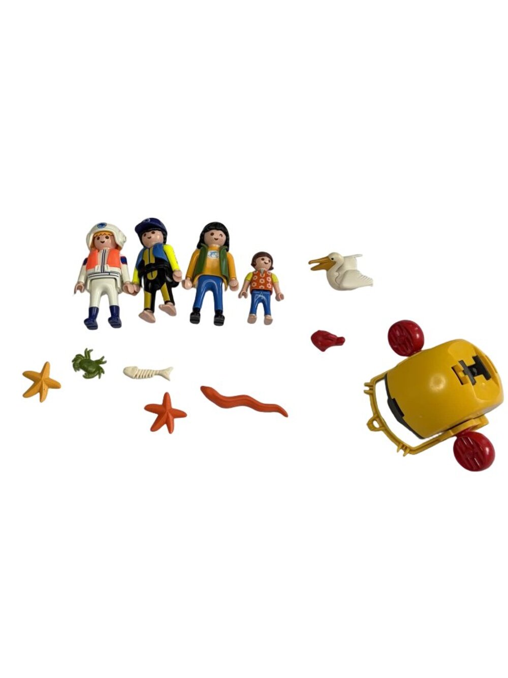 Playmobil Ocean Lot Deep Sea Diving Bell 4478 Figures Sea Creatures Incomplete